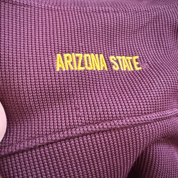 Campus Heritage Arizona State Sun Devils College 1/4 Zip Pullover Shirt Mens XL - Picture 5 of 9